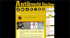 Desktop Screenshot of dantikvariat.cz